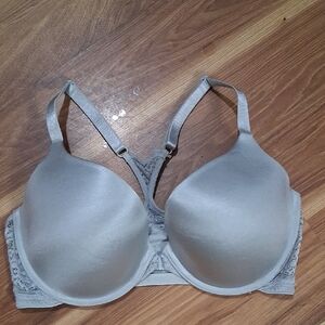 Maidenform Satin Bra in Light Gray